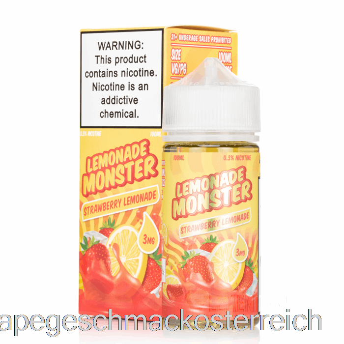 Erdbeerlimonade - Limonadenmonster - 100ml 0mg Vape-Geschmack